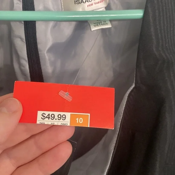 Isaac Mizrahi Moire Taffeta Sleeveless Dress with Pockets Black Size 10 NWT - Picture 6 of 6